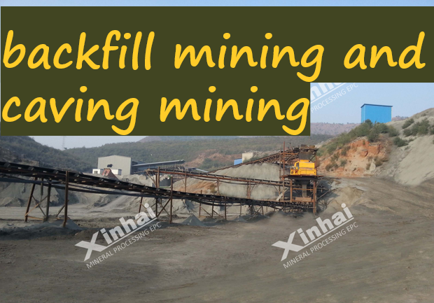 What is the difference between backfill mining and caving mining?